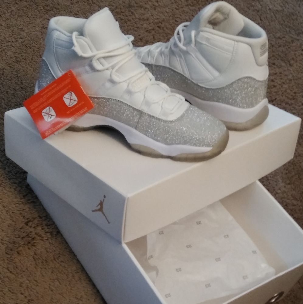 Women glitter retro Jordan 11s